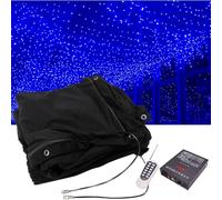 Fondali Pieghevoli per Tende Stellate da Palcoscenico da Sposa, Panno per Cielo Stellato da Palcoscenico A LED con Controller, Drappeggia Sfondo Starlight per La Decorazione dello Spetta, 3x6m