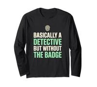 Fondamentalmente Un Detective Senza Il Distintivo True Crime Fan Maglia a Manica