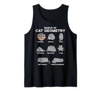 Fondamenti di Gatto Geometria Divertente Gattino Kitty Matematica Uomini Donne Bambino Canotta