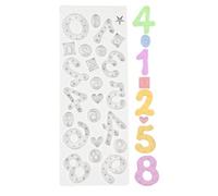 Fondant Numbers Mold, Numbers Baking Mold, Fondant Dessert Mold, Number Molds for Cake, Baking Mold for Numbers, Kitchen Gadget for Baking, Fondant Mousse Mold, Cookie Number Mold, Beginners Fondant