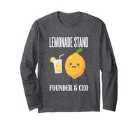 Fondatore e Ceo dello Stand Lemonade Stand di Limonata al Succo di Limone Maglia a Manica