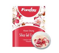 Fonday 2,3 kg di gel di silice fiore essiccazione cristalli fini colore indicante riutilizzabile, dimensioni perline < 1 mm (2268 g)