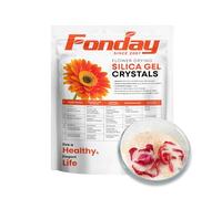 Fonday 3LBS(1,36 kg) Silica Gel Flower Drying Crystals Fine Crystals Small Beads Color Indicating Reusable