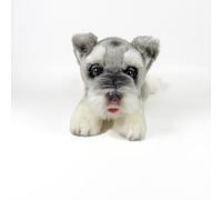 Fondazione BOCALAN - Peluche Schnauzer sdraiato 25 cm - + 0 mesi (DeQube 939D00288)