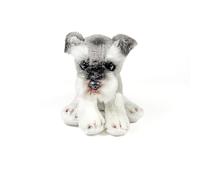 Fondazione BOCALAN - Peluche Schnauzer Seduto 12 cm - + 0 mesi (DeQube 939D00257)