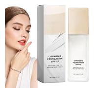 Fondazione Corrispondente A Colori 30ml | Colore Liquido Che Cambia Correttore Per Copertura Impeccabile | Trucco Per Il Viso Leggero Per Donne E Ragazze - Fondamento Da Uso Quotidiano Miscelabile Per