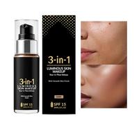 Fondazione Cream Base, Corrector Dullness 30 ml, Coverage Makeup Gear with Smart Style, Utility Aid for, Cream Mate, Skin Aid for Women Lady Girlfriend Party Stage Performance 1,97 × 4,72 in