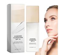 Fondazione per il trucco che cambi di colore - Fondazione che cambia colore Fondazione liquida completa | Face Cover Cover Cover Concealer per uso quotidiano, trucco per le donne