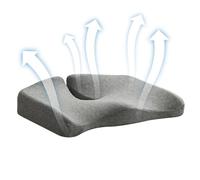 Fondello in memory foam - Cuscino per il sedere ergonomico in memory foam,Cuscino per sedere, schienale antiscivolo, per sedia a rotelle, in rilievo, per coccige, per guida, sedia a rotelle, ufficio