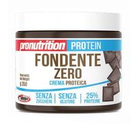 Pronutrition CREMA ZERO FONDENTE CRUNCHY 350g - Crema spalmabile al 27% di proteine con zero zuccheri, senza lattosio e vegan free