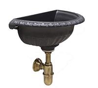 FONDERIA BONGIOVANNI Fontana a Muro Parete Modello Liberty Composizione a Scelta per Casa Giardino (VASC SIFONE)