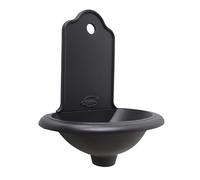 Fonderia Bongiovanni | Fontanella da giardino | Fontana a muro | Modello Ronda| colore antracite ghisa |senza rubinetto | per casa giardino | fontanella da esterno| fontana da giardino esterno