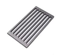 Fonderia Bongiovanni | Griglia in Ghisa | Griglia per Camino | Stufa Pellet | Barbecue Fondello per Cenere | cm 29,5x15x1