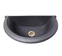 Fonderia Bongiovanni Vasca a Muro Parete Modello Taormina con Piletta in Ottone Finitura a Scelta per Casa Giardino Terrazzo (Brunito)