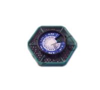 FONDERIA ROMA PIOMBO IN SCATOLA ESAGONALE - COLORE: PIOMBATO, PESO: 100 GR