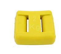 Fonderia Roma, Zavorra sub plastificata gialla, 2 kg, confezione da 1 pz