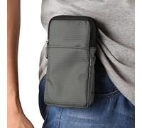 Fondina a Tracolla per Cellulare da Uomo, Borsa Clip Cintura per Smartphone, Borsello per Telefono Uomo Marsupio Sportivo Telefono Crossbody Bag Borsetta Borsa a Spalla Clip Cintura con Cinturino