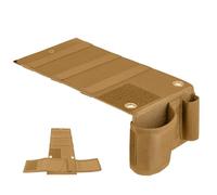 Fondina da Comodino, Fondina Tattica con Gancio e Passante Antiscivolo Nascosta per Riporre Oggetti Sotto L'armadio per Auto Seggiolino Ufficio(Brown)