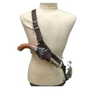 Fondina For Pistola A Spalla In Pelle PU Fondina For Pistola Nascosta Vintage Medievale Steampunk Fondina For Spada Pirata Guaina For Fodero For Cosplay Hallowee(Color:Brown)
