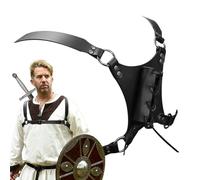 Fondina medievale da spalla, in, con fibbia regolabile, stile vintage, comoda imbracatura per il petto, accessorio per costume con supporto per cosplay, festival, rinascimentale, fai