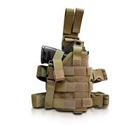 Fondina militare universale : Ambidestra : Attacco alla gamba e alla cintura : Colore coyote : Elite Bags
