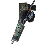 Fondina per canna, inserto portatile per cintura, supporto per canna da pesca, per fiume d'acqua dolce, lago, stagno, vacanze, notte in famiglia mattina