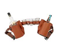 Fondina per cintura per birra, cintura porta bottiglie di birra, cintura per birra con cinghia regolabile in vita, supporto per cintura per birra, porta lattina, supporto per birra per uomo, donna,