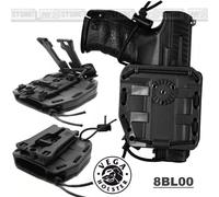 Fondina per Pistola in Polimero VEGA HOLSTER Bungy Universale 8BL00 Nero Black