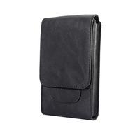 Fondina Porta Cellulare da Cintura, Marsupio in Pelle Piccolo Uomo, 6.9" Sacchetto della Clip Verticale Custodia Pelle Borsetta Borsa Clip Cintura Portafoglio per Cellulari Campeggio Viaggio Trekking