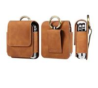 Fondina Porta da Cintura in Pelle Compatibile con Samsung Galaxy Z Flip 6/5/4/3/Z Flip/Motorola RAZR 40 Custodia da Cintura Uomo Borsa da Cintura Telefono Sacchetto per Huawei P50 Pocket/Pocket S