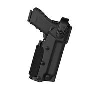 Fondina professionale in polimero termoformato per Glock 17 - 19 con torcia tattica e/o puntatore laser Vega Holster VKZ804