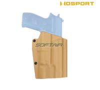 Fondina quick pull TAN U.S. KYDEX per P226 e torcia X300 WoSport (wo-gbk12t)