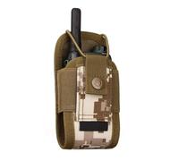 Fondina Radio Nylon, Custodia Radio Universale Leggera, Custodia per Interfono Militare, Custodia, per Sistema Molle Accessori per Fondina per Walkie Talkie(Desert digital)
