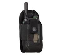 Fondina Radio Nylon, Custodia Radio Universale Leggera, Custodia per Interfono Militare, Custodia, per Sistema Molle Accessori per Fondina per Walkie Talkie(Black camouflage)