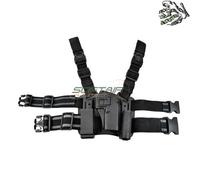 Fondina Rigida Cosciale Set Glock Black Frog Industries® (fi-hkit-gl-b)