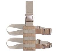 Fondina Tattica Molle Drop Leg Holster Piattaforma Universale Porta Caricatori Adattatore per Pannello Cosciale Rig Attrezzatura da Caccia a Sgancio Rapido(Brown)