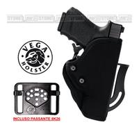 Fondina VEGA HOLSTER SU2 Sicura in Cordura per Glock 17 - 22 con Doppio Passante