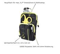 Fondina Zip Plus Giallo Nero 13,5 x 21 X 7 CM 2705-9005 Pompieri Rettung