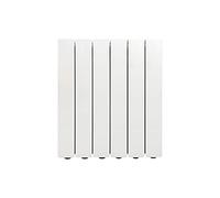 Fondital V693AM03406 Radiatore in alluminio pressofuso Blitz Super B4, 500 mm, 6 elementi, bianco