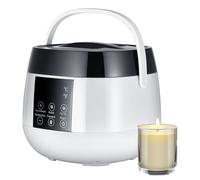 Fonditore elettrico per cera, forniture per candele a base di sapone per realizzare candele fai da te, facile da versare, antiaderente piccolo crogiolo per candele con display della temperatura a LED