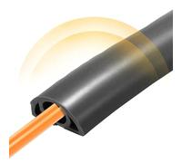 Fondo di protezione per cavi, copertura per cavi da pavimento, copertura per cavi ignifuga per cavi sul pavimento. Fondo isolato, autoadesivo a corda, impedisce il rischio di inciampare