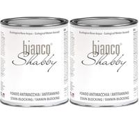 Fondo Professionale Antitannino/Antimacchia - biancoShabby® - 1 Litro (Confezione da 2)
