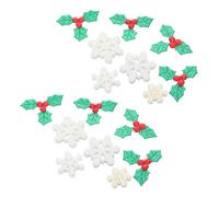 FONDOTIN 1 Confezione di Materiale Decorativo A Forma di Fiocco di Neve Ornamenti Natalizi Decorazioni A Forma di Fiocchi di Neve Mini Ornamenti per L'Artigianato Fiocchi di Neve