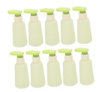 FONDOTIN 10 Pezzi Bottiglie da Viaggio Ricaricabili Avocado Dispenser Pompa Airless per Shampoo Lozione e Bagnoschiuma Contenitori Compatti e Riutilizzabili per Quotidiano e Trasporto