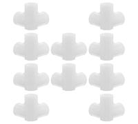 FONDOTIN 10 Pezzi Kit 10 Connettori in Plastica per Armadio e Scarpiera, Giunti a 3 e 4 Vie per Asta Porta Abiti, Raccordi per Mobili Modulari, Fissaggi Rapidi per Soluzioni di