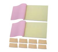 FONDOTIN 10 Pezzi Kraft Paper Notepad Carbonless Invoice Book Blank Auto Copy Memo Pad For Business Travel Meetings