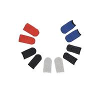 FONDOTIN 10pezzi Manicotti Per Gioco Ultra-sottili e Antiscivolo Copertura Per Dita -sudore Per Adatti Per Giocatori Di Tutte Le Età Colori Casual