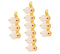 FONDOTIN 12 Pezzi Canchini di Keyring accessori per la creazione di gioielli ciondoli per braccialetti ciondolo portachiavi Piccoli ciondoli Ciondolo