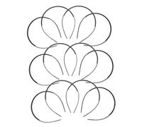 FONDOTIN 12 pezzi Cerchietti in Plastica con Denti Antiscivolo Fasce Leggere e Resistenti per Yoga Running e