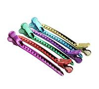FONDOTIN 12 Pezzi Fermagli in Acciaio Inossidabile Becchi d Oca Resistenti e Antiscivolo Accessori per Acconciature Salone e per Ragazze e Parrucchieri Colore Casuale